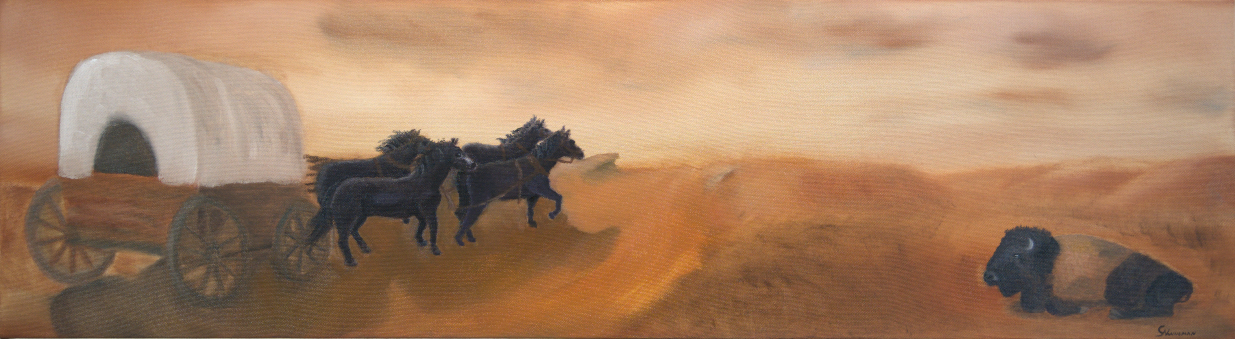 Tranquility in the Absence of Authority — oil on canvas