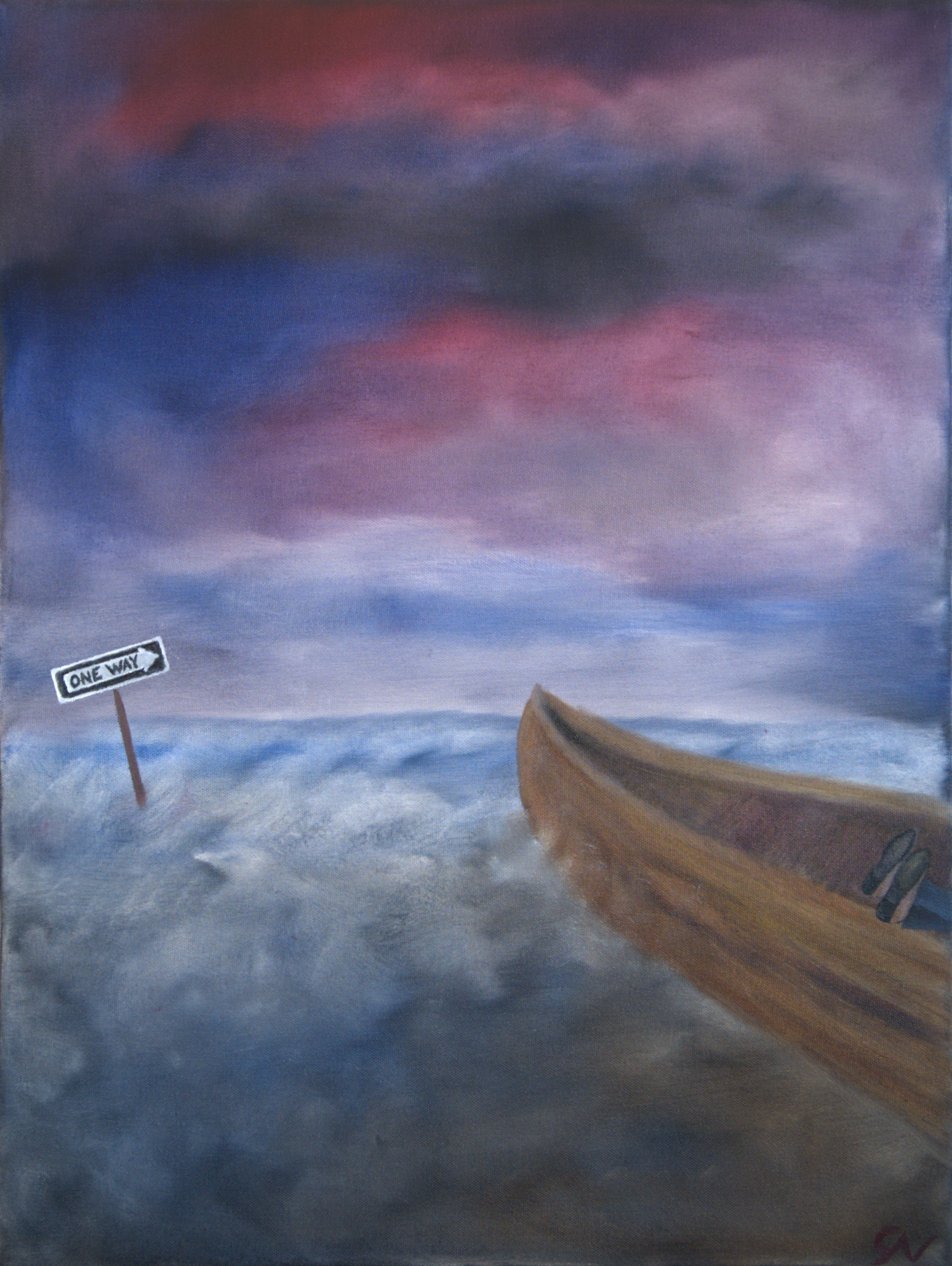 What Stands in the Way — oil on canvas